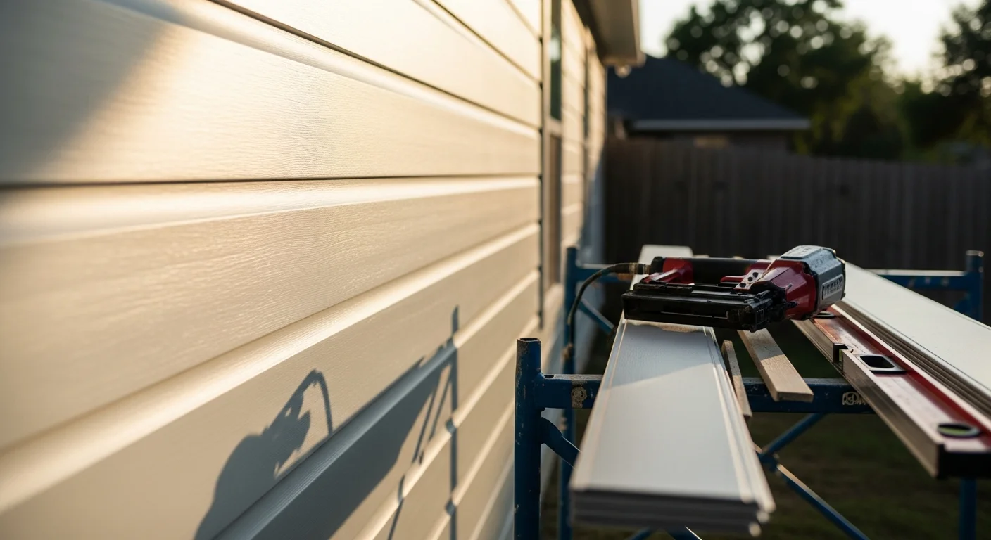 Professional siding installation on a residential home exterior